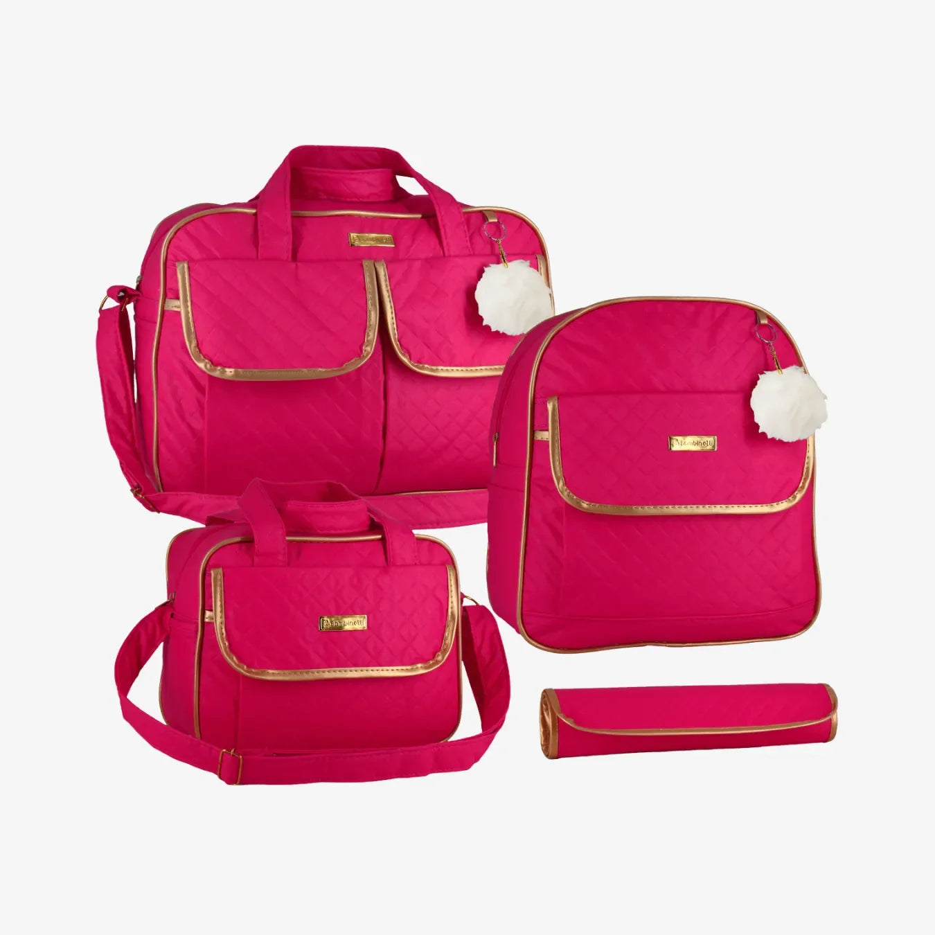 Kit Bolsa Maternidade Impermeável 4 em 1 com Mochila e Trocador – Unissex Kit Mommy