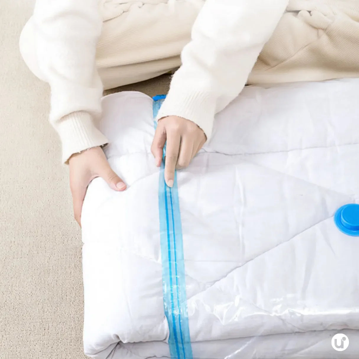 Kit Saco a Vácuo com Bomba para Roupas e Viagem Reutilizável VacuuPack™ - uniescolhas