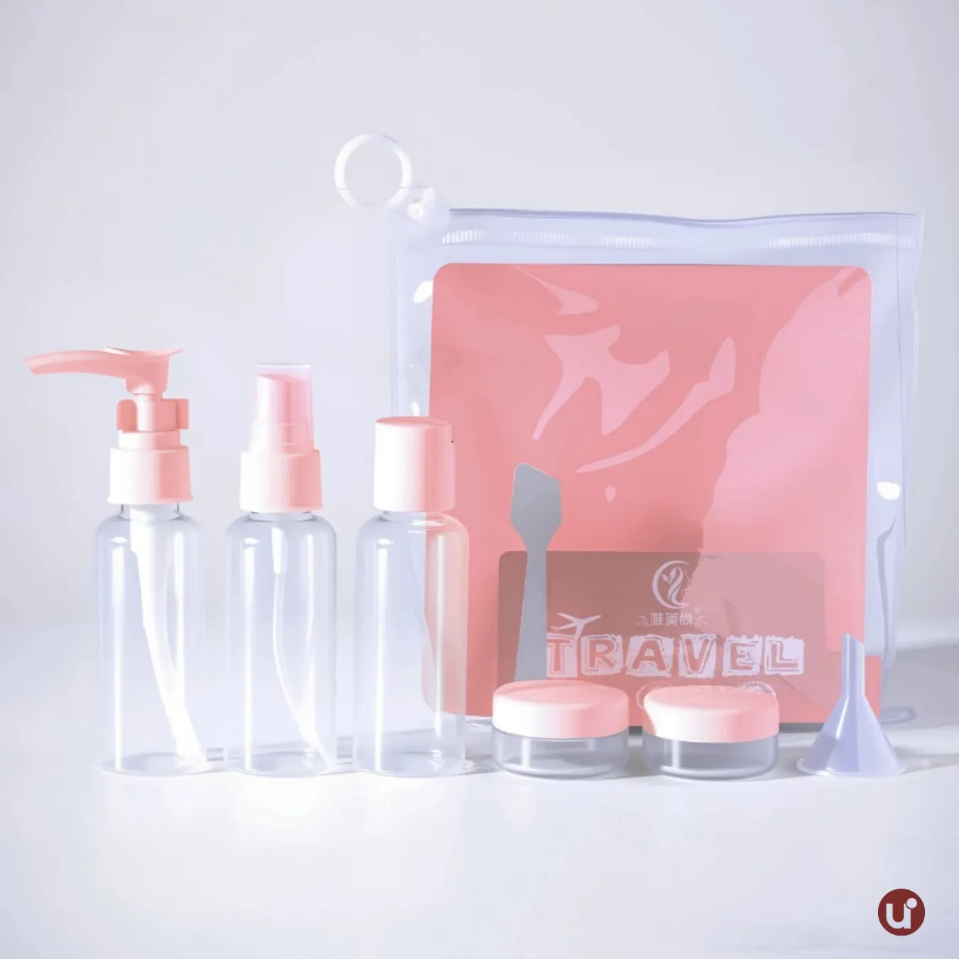 Kit de Frascos para Viagem em Silicone Antivazamento – 5 a 8 Peças