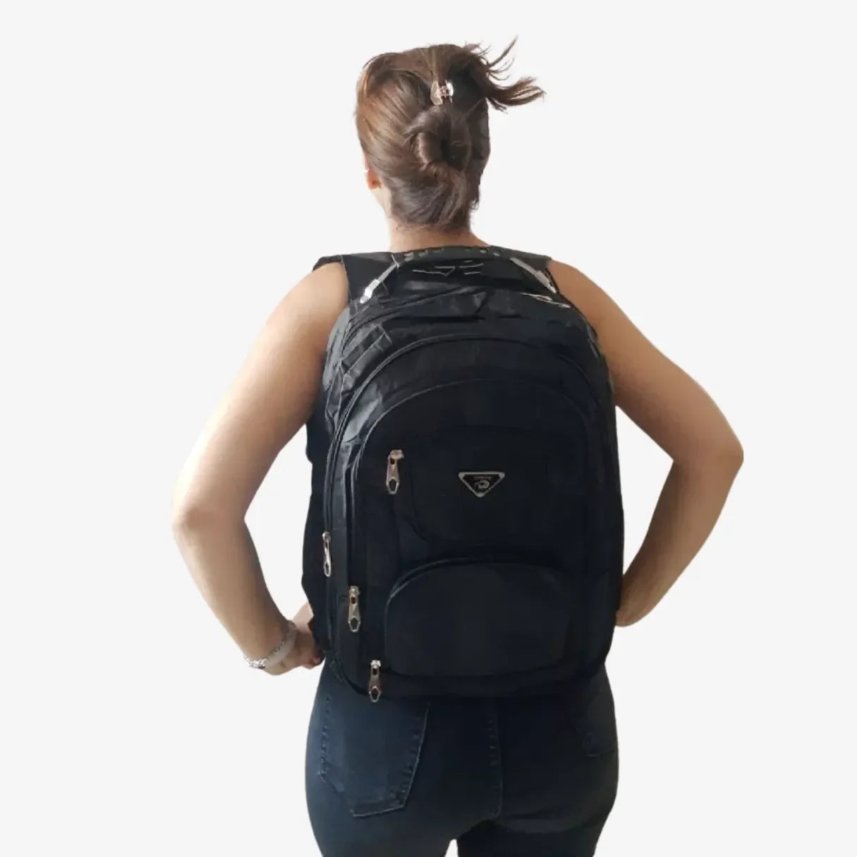 Mochila para Viagem Resistente com Cabo de Aço e Compartimento para Notebook RC9801 - uniescolhas