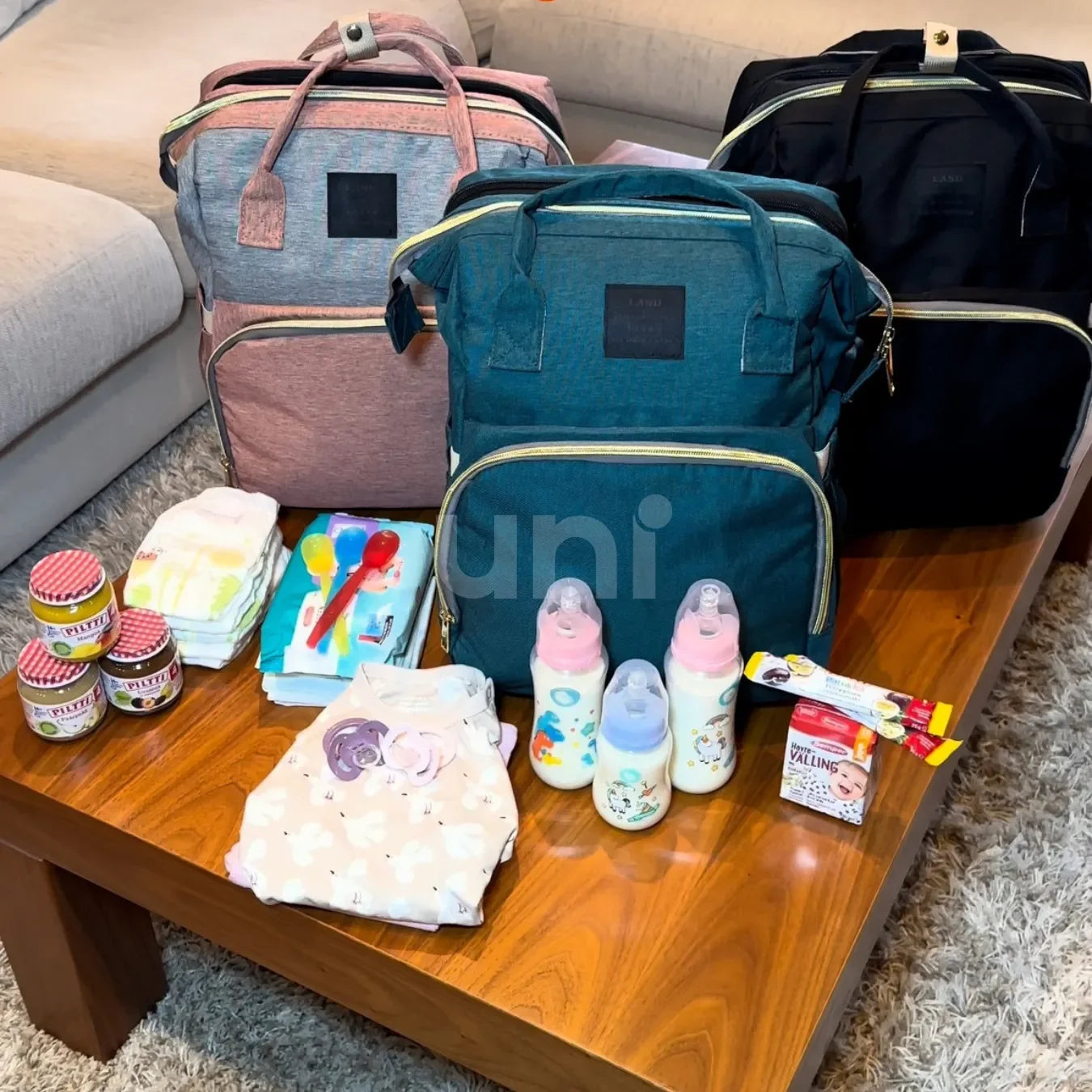 Bolsa/Mochila Maternidade de Fraldas USB BabyBoo™ - uniescolhas