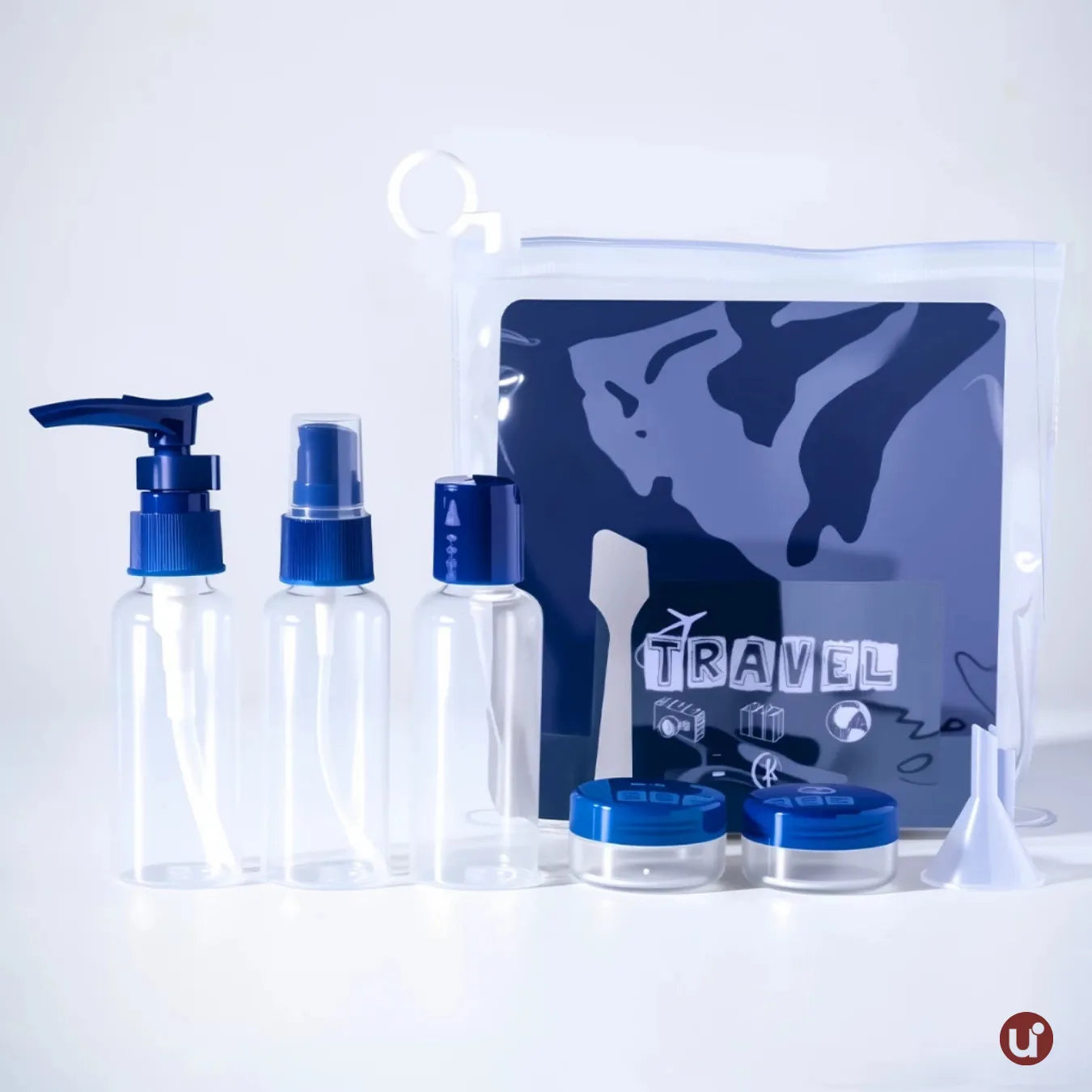 Kit de Frascos para Viagem em Silicone Antivazamento – 5 a 8 Peças