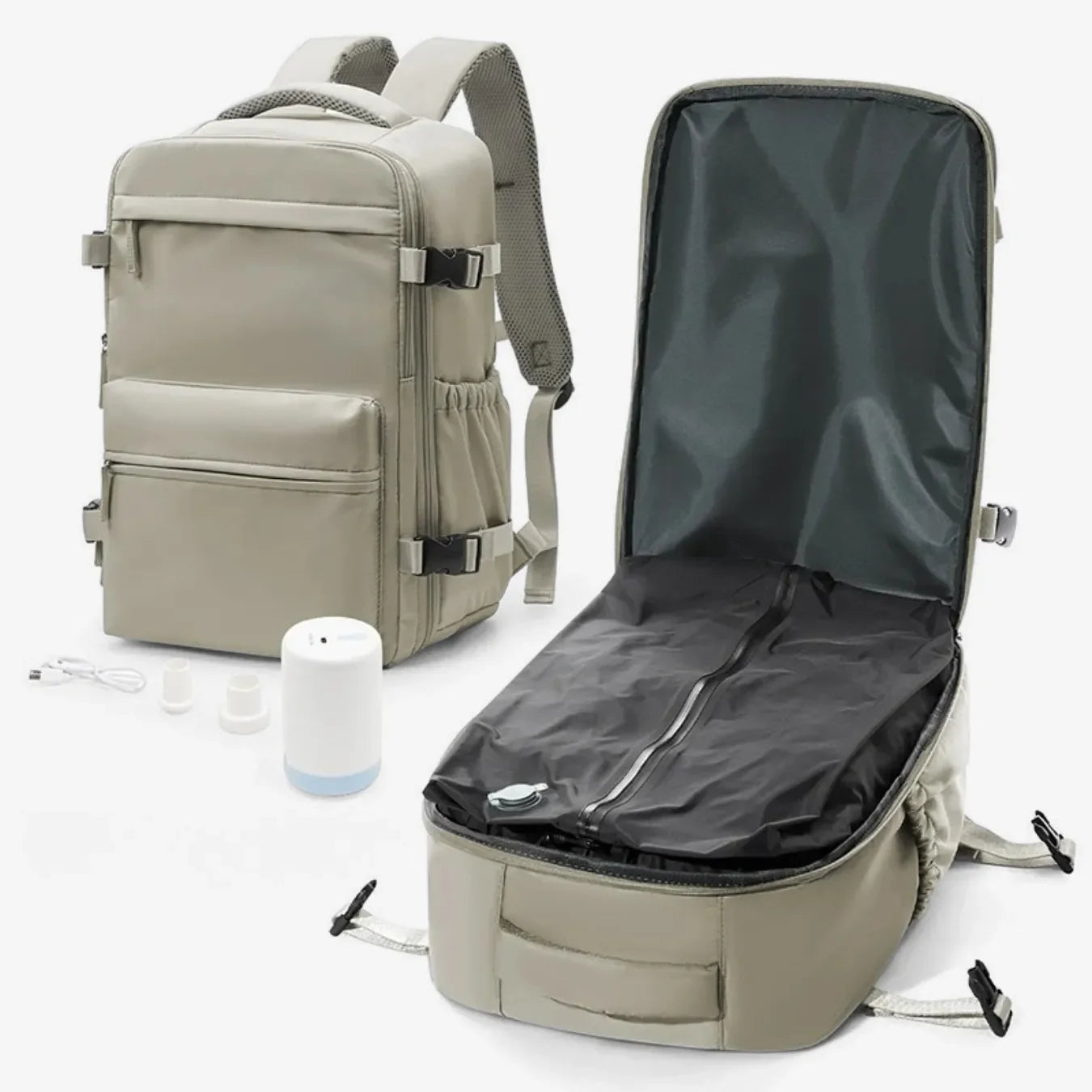 Mochila de Mão a Vácuo 20-35L - Edição Nova BellaJourney