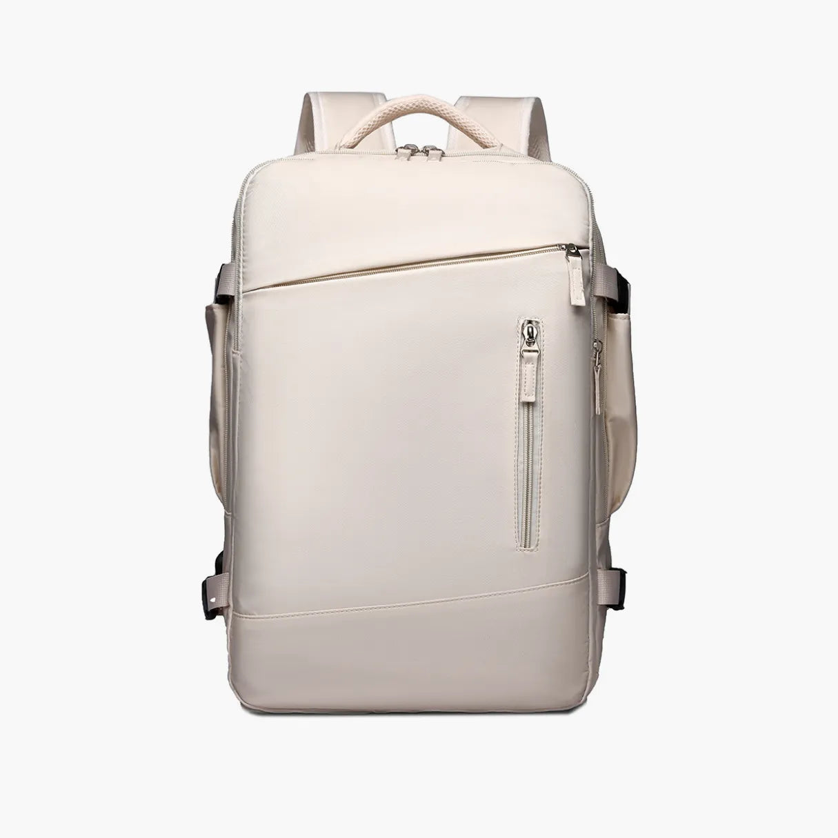 Mochila Bege Expansiva 40L Impermeável para Viagem TravelMax™