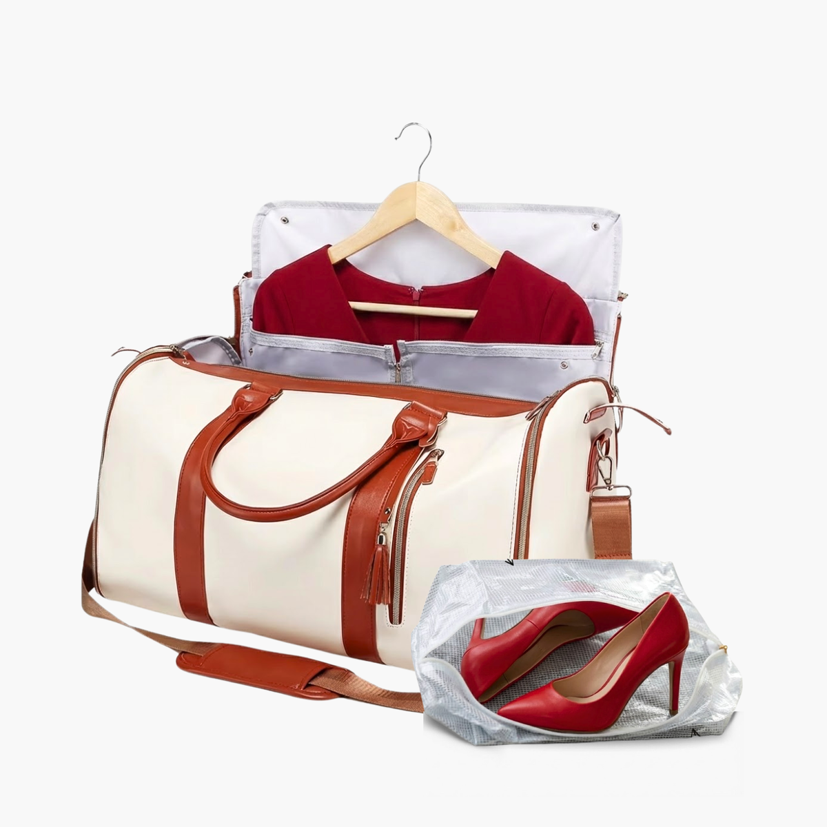 Mala de Bordo 10kg JetSetFemme™ - A Bolsa de Viagem Anti-Amasso