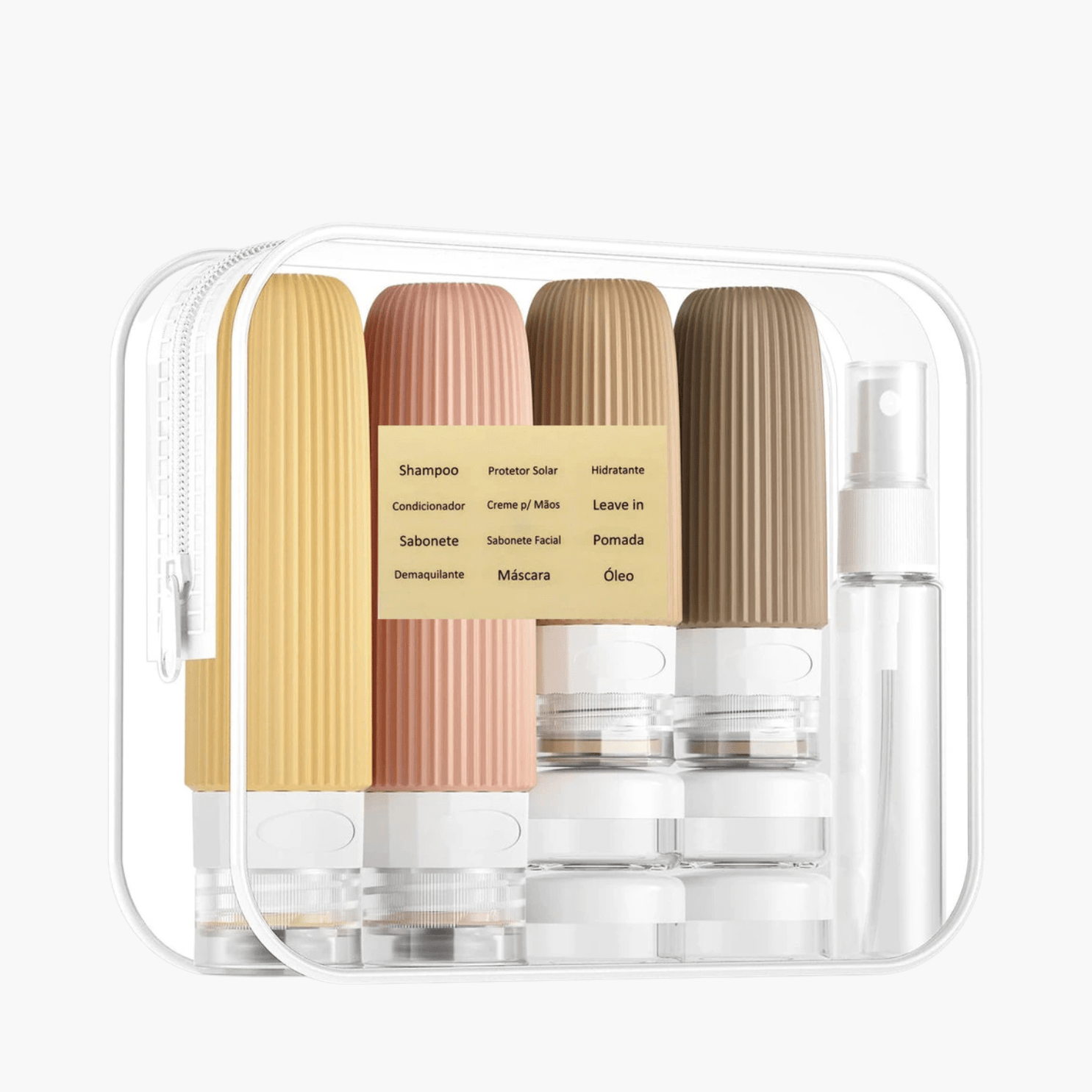 Recipiente Flexível Contra Vazamentos 4 Frascos de Silicone Silicase™