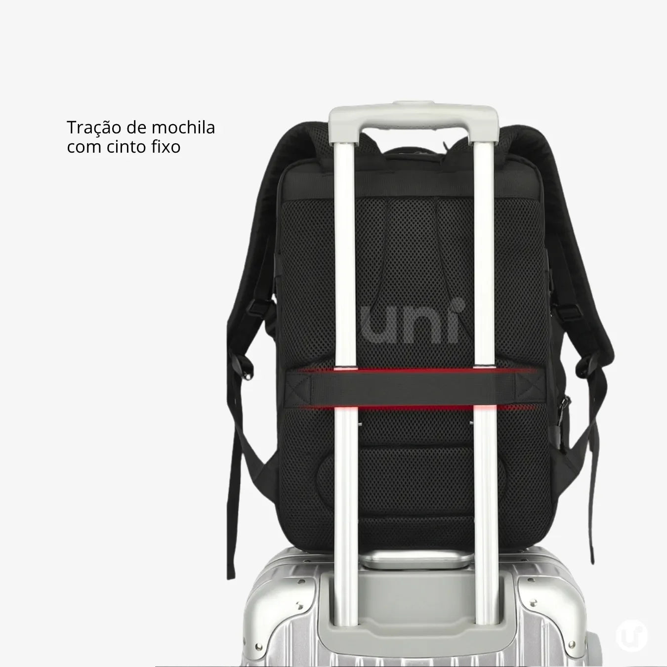 Mochila de Viagem Executiva 45L Impermeável com USB – Unissex para Notebook Romantic Crown - uniescolhas