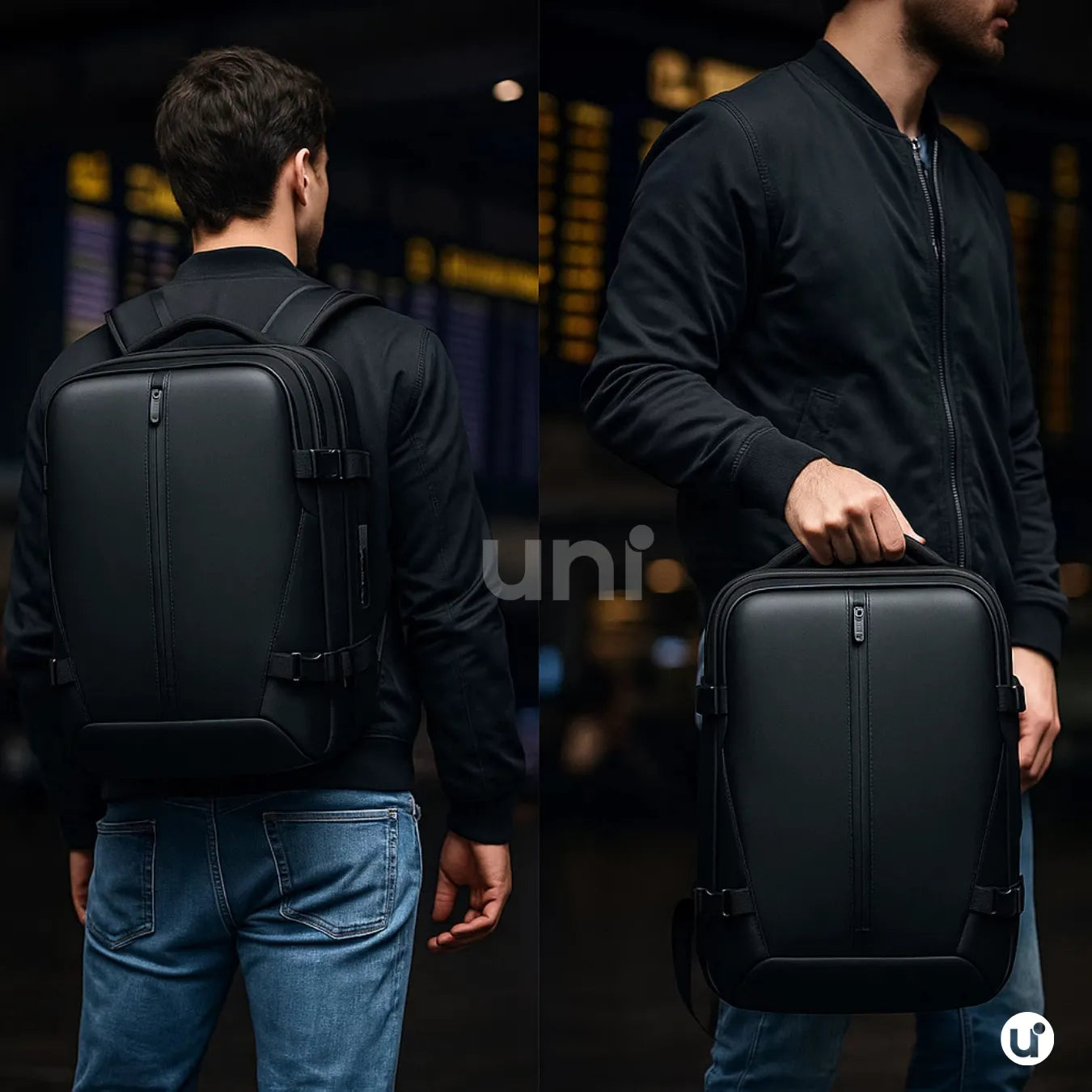 Mochila de Viagem a Vácuo Expansível 60L Mala de Bordo Impermeável