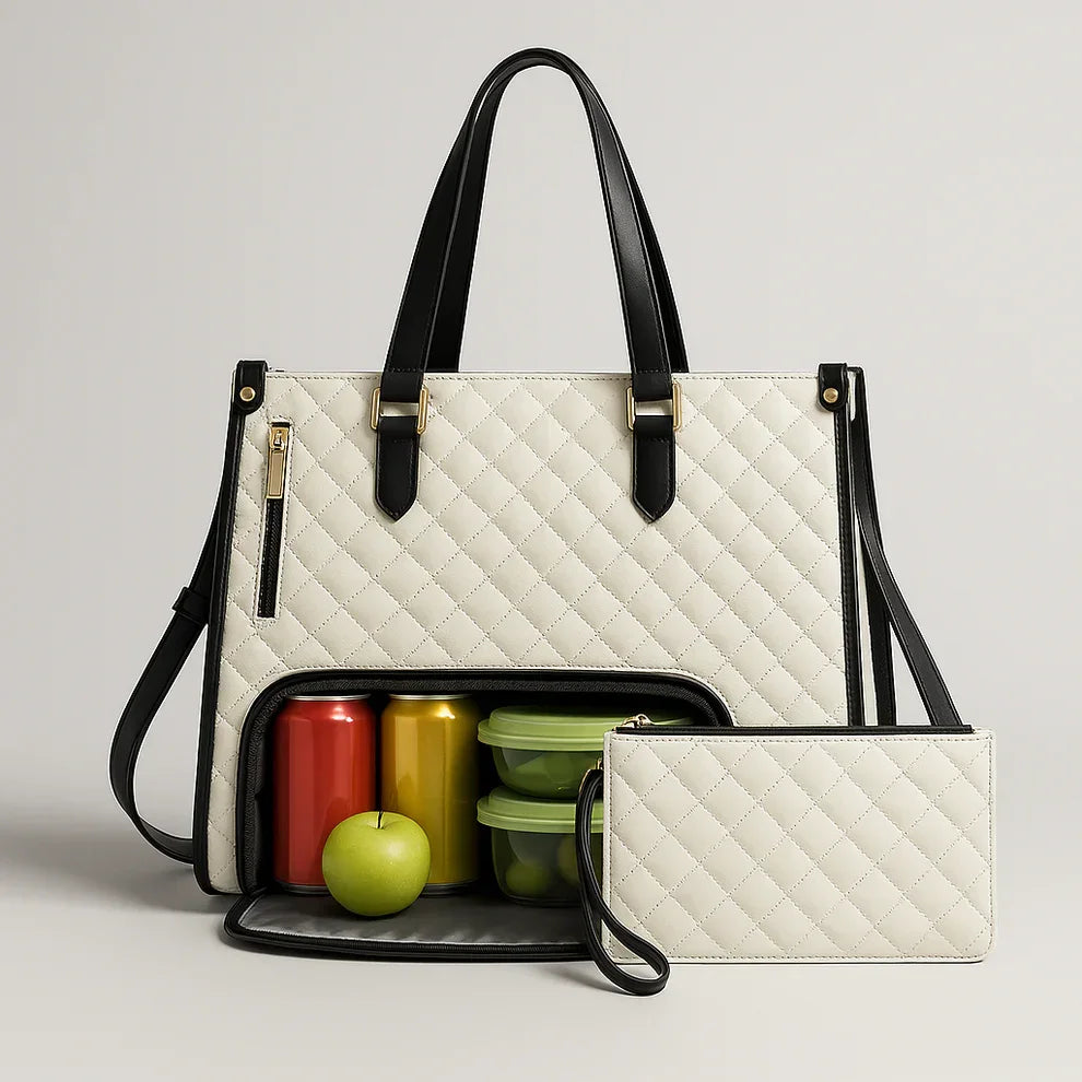 Bolsa Tote Térmica para Laptop 15.6" 3 em 1 Feminina WorkChic™ - uniescolhas