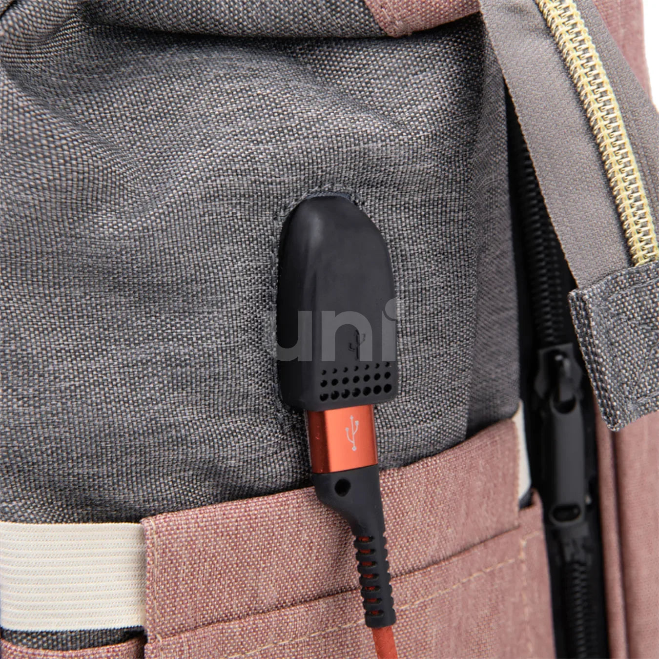 Bolsa/Mochila Maternidade de Fraldas USB BabyBoo™ - uniescolhas