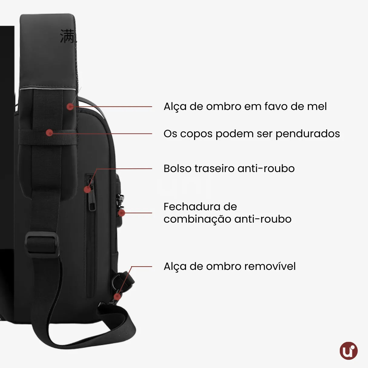 mochila antifurto