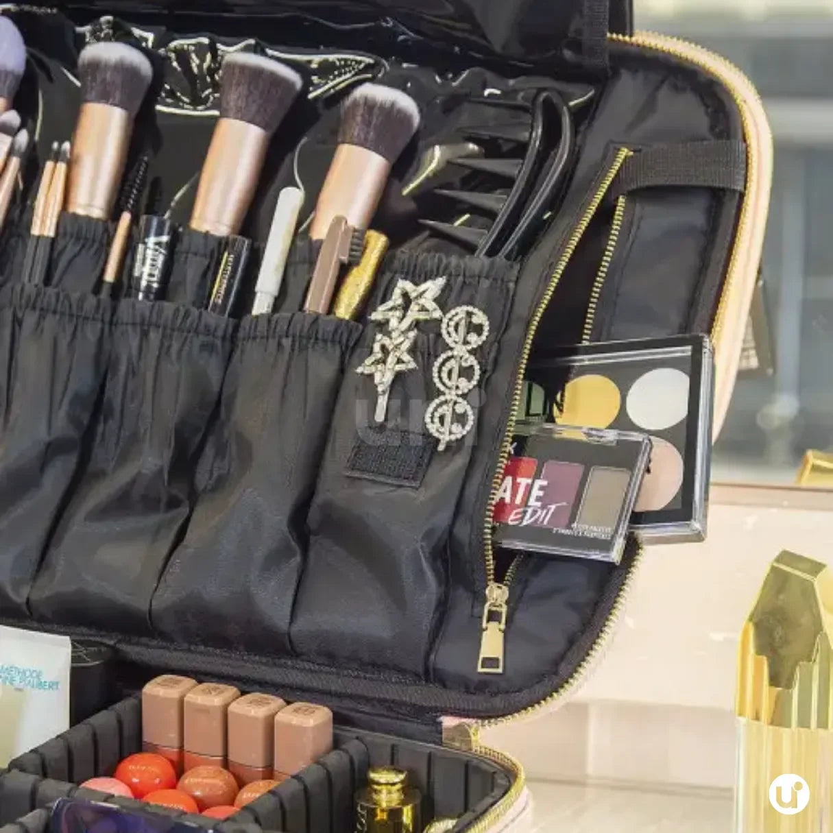Bolsa de Maquiagem Profissional Grande Capacidade LaryBag™ - uniescolhas