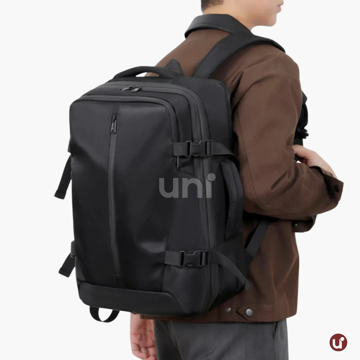 Mochila Viagem a Vácuo Expansível 60L - Mala de Bordo Executiva Notebook Impermeável