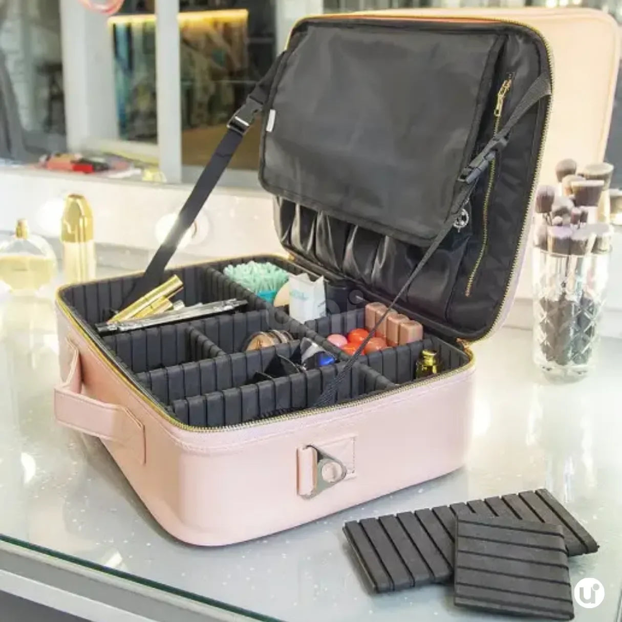 Bolsa de Maquiagem Profissional Grande Capacidade LaryBag™ - uniescolhas