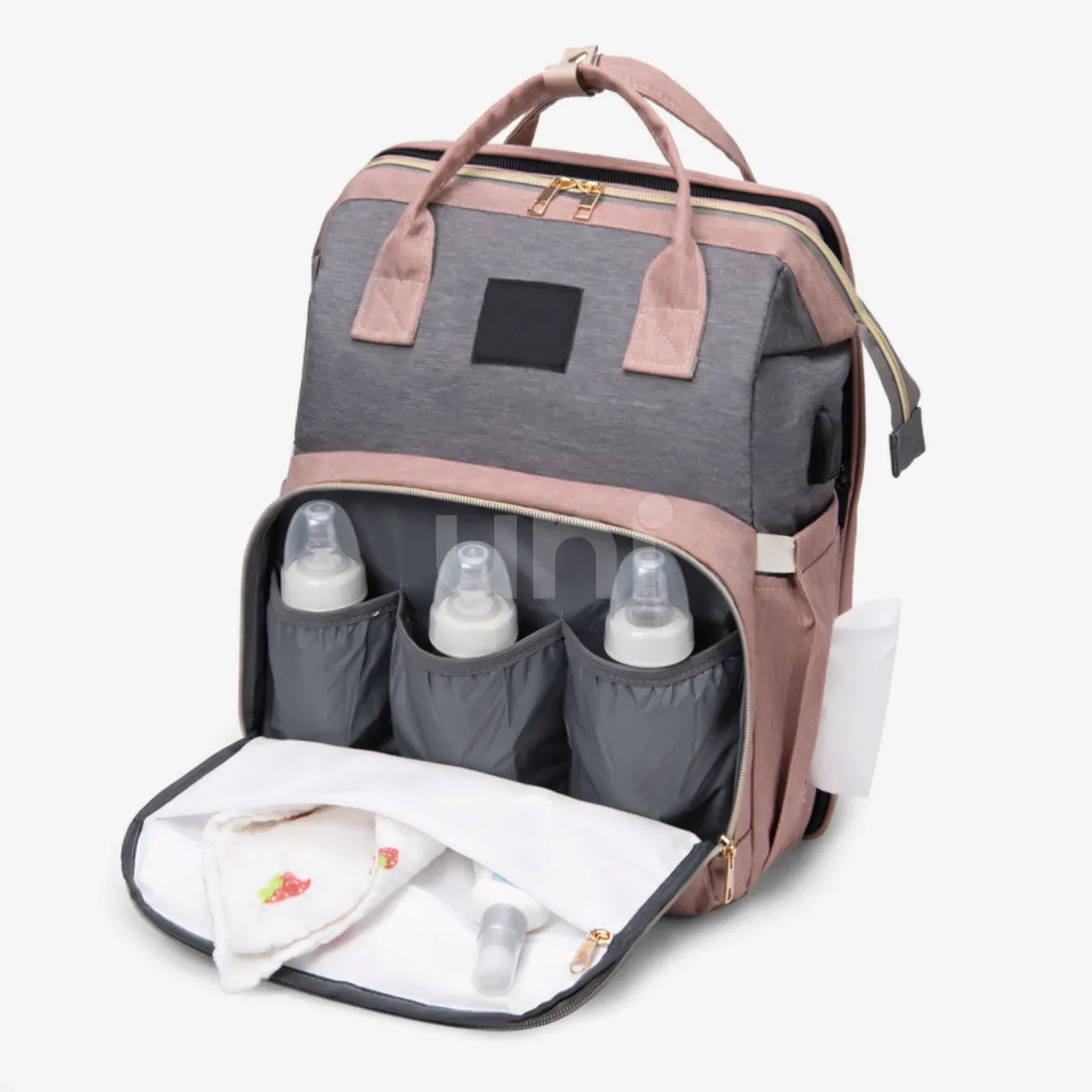 Bolsa/Mochila Maternidade de Fraldas USB BabyBoo™ - uniescolhas