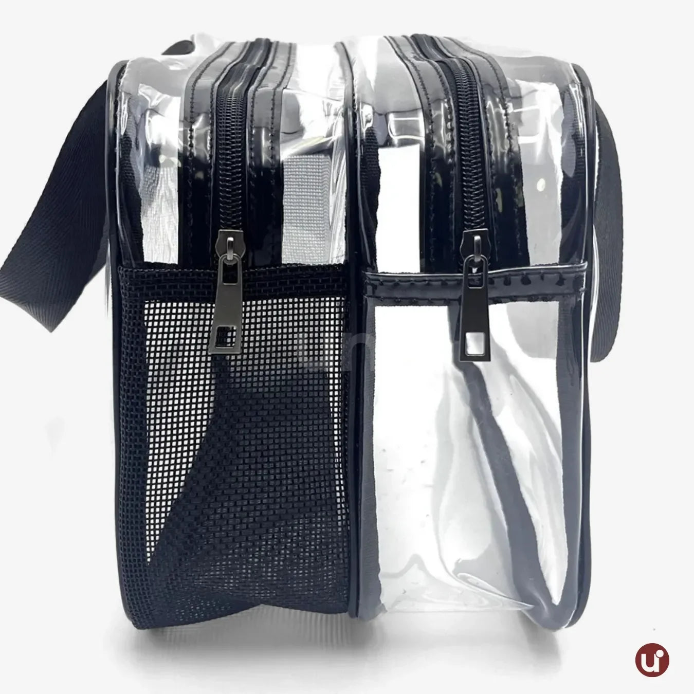 Bolsa de PVC Transparente Para Cosméticos Impermeável com Divisória Seca/Molhada - uniescolhas