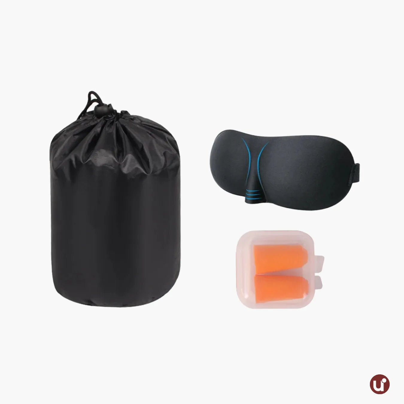 Almofada de Pescoço para Viagem Memory Foam - Kit Conforto 3 Peças