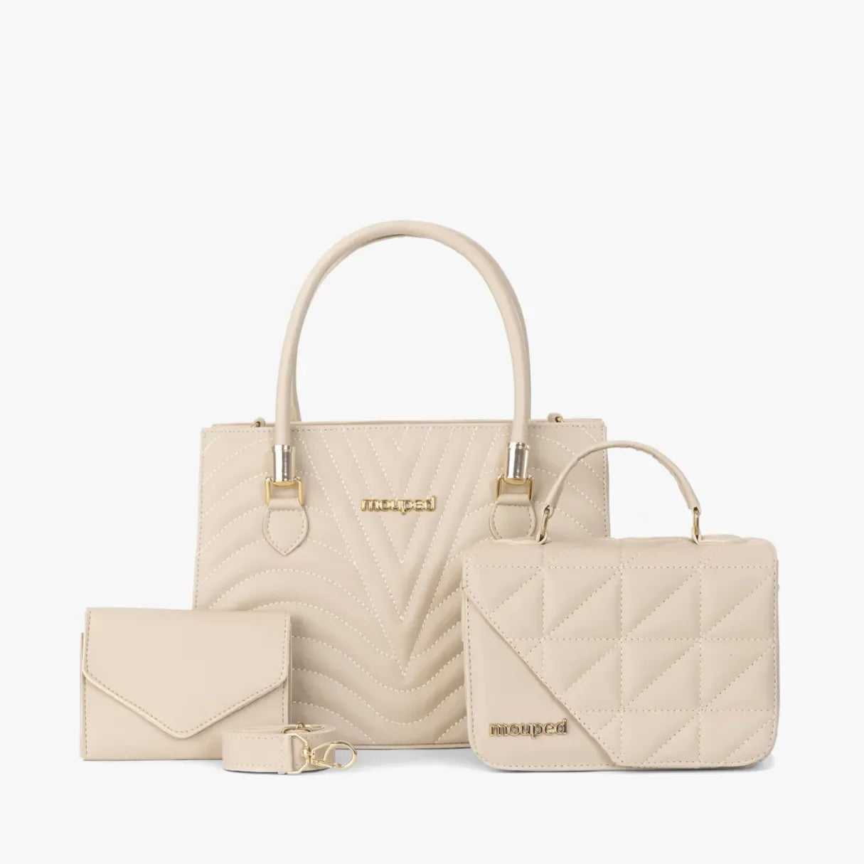 Kit 2 Bolsas Femininas (Carmem + Mia) Transversal + Carteira – MouPed - uniescolhas