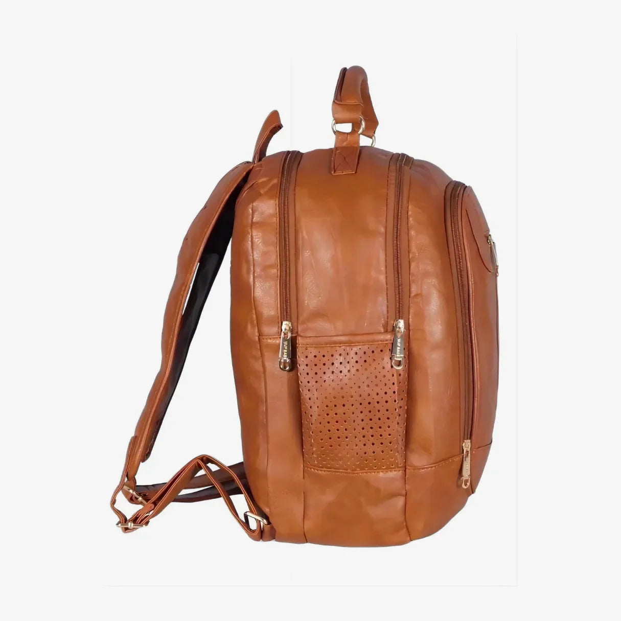 Mochila Feminina Couro Sintético Antifurto 15" Impermeável 20L – Trabalho & Faculdade - uniescolhas