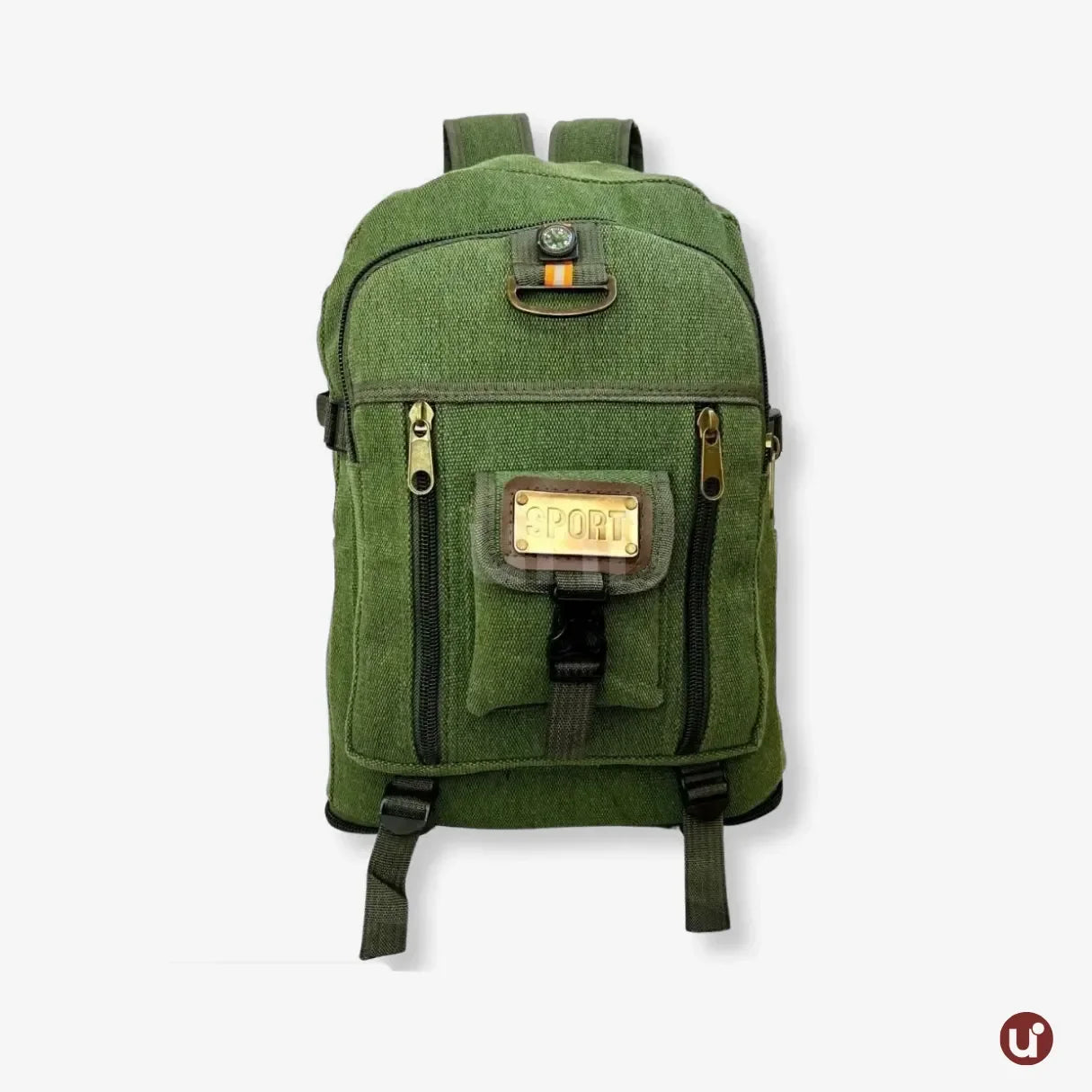 Mochila Masculina 50 L de Lona Premium – Expansível, Resistente à Água e Confortável - uniescolhas