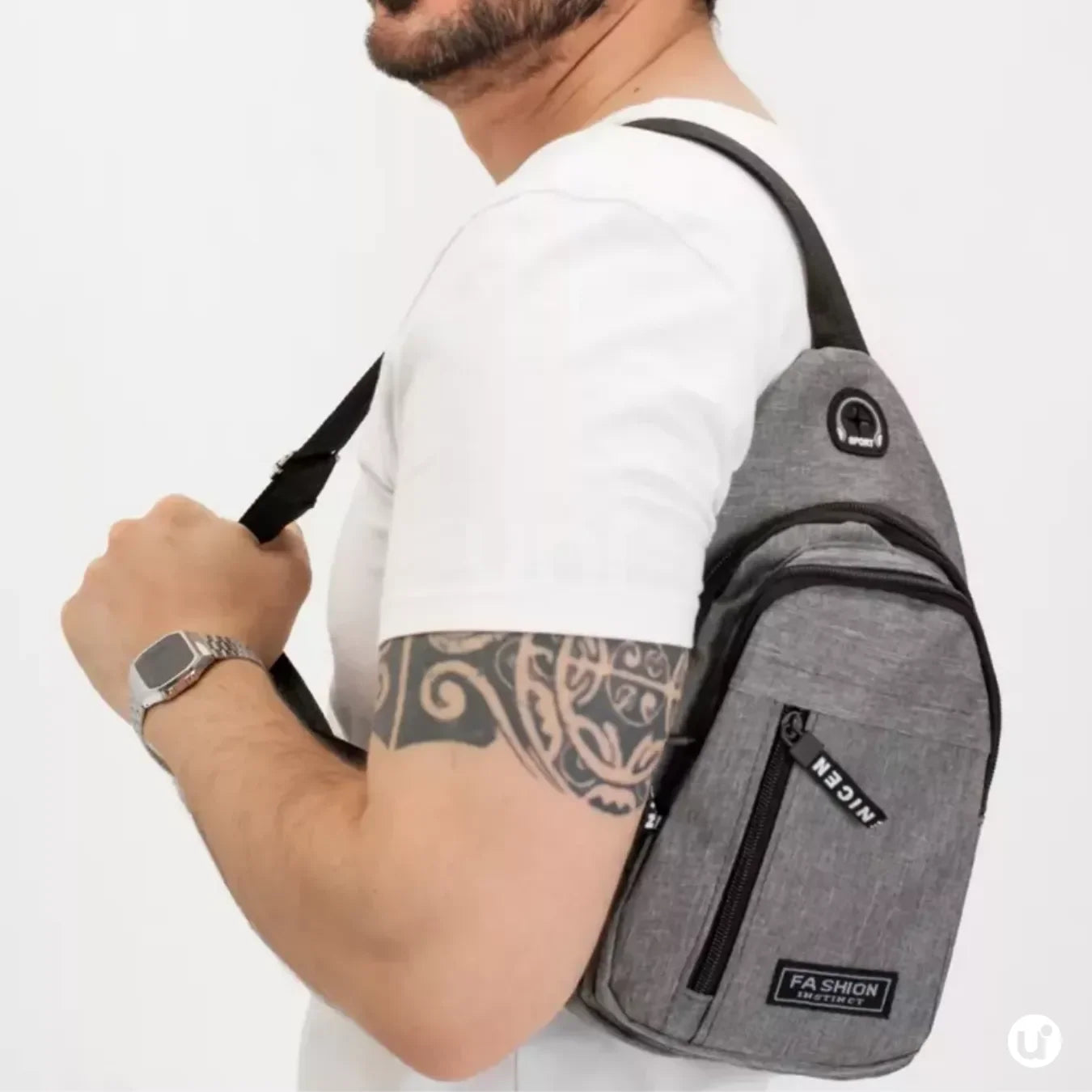 Mochila Transversal Multifuncional Resistente e Impermeável CrossMove™ - uniescolhas