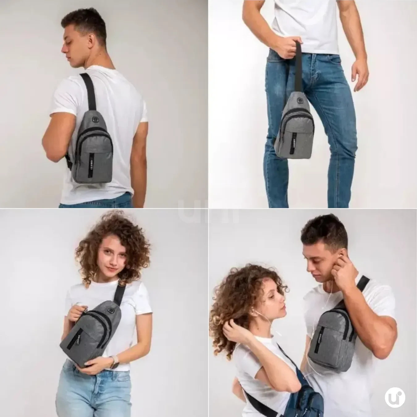 Mochila Transversal Multifuncional Resistente e Impermeável CrossMove™ - uniescolhas