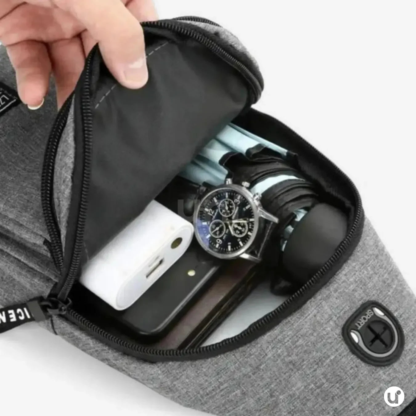 Mochila Transversal Multifuncional Resistente e Impermeável CrossMove™ - uniescolhas