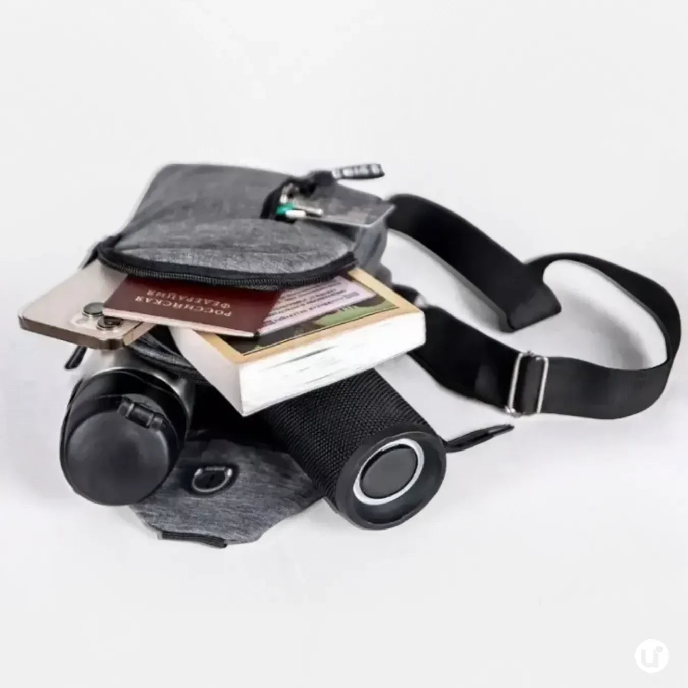 Mochila Transversal Multifuncional Resistente e Impermeável CrossMove™ - uniescolhas