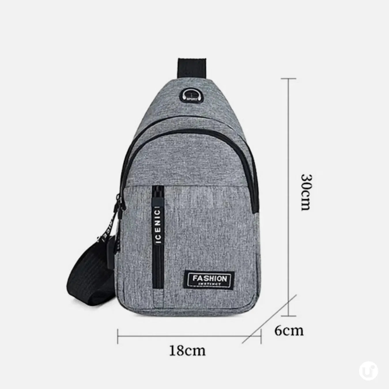 Mochila Transversal Multifuncional Resistente e Impermeável CrossMove™ - uniescolhas