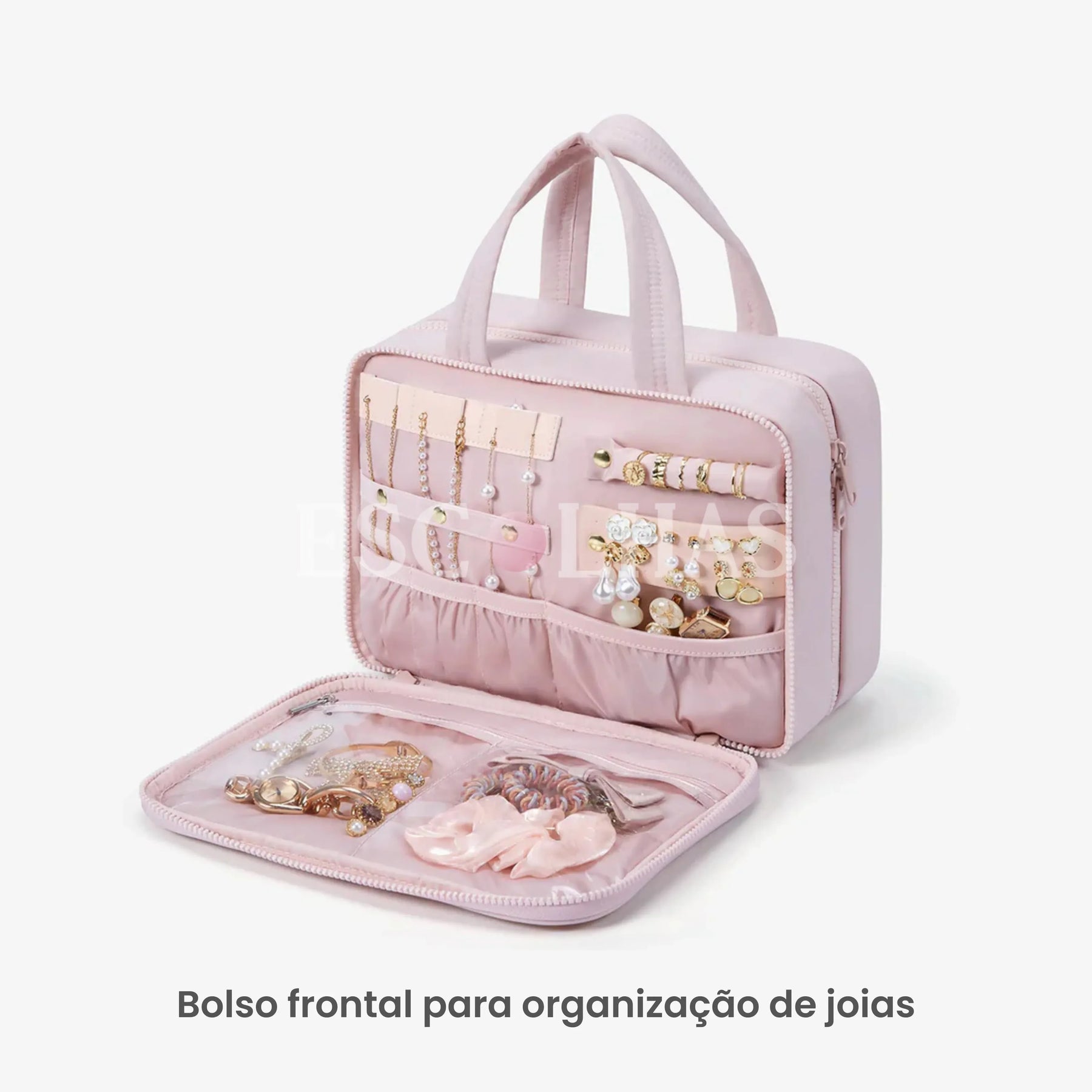 Nécessaire Multifuncional de Higiene e Porta Joias BeautyVoyage™ 2.0 - uniescolhas