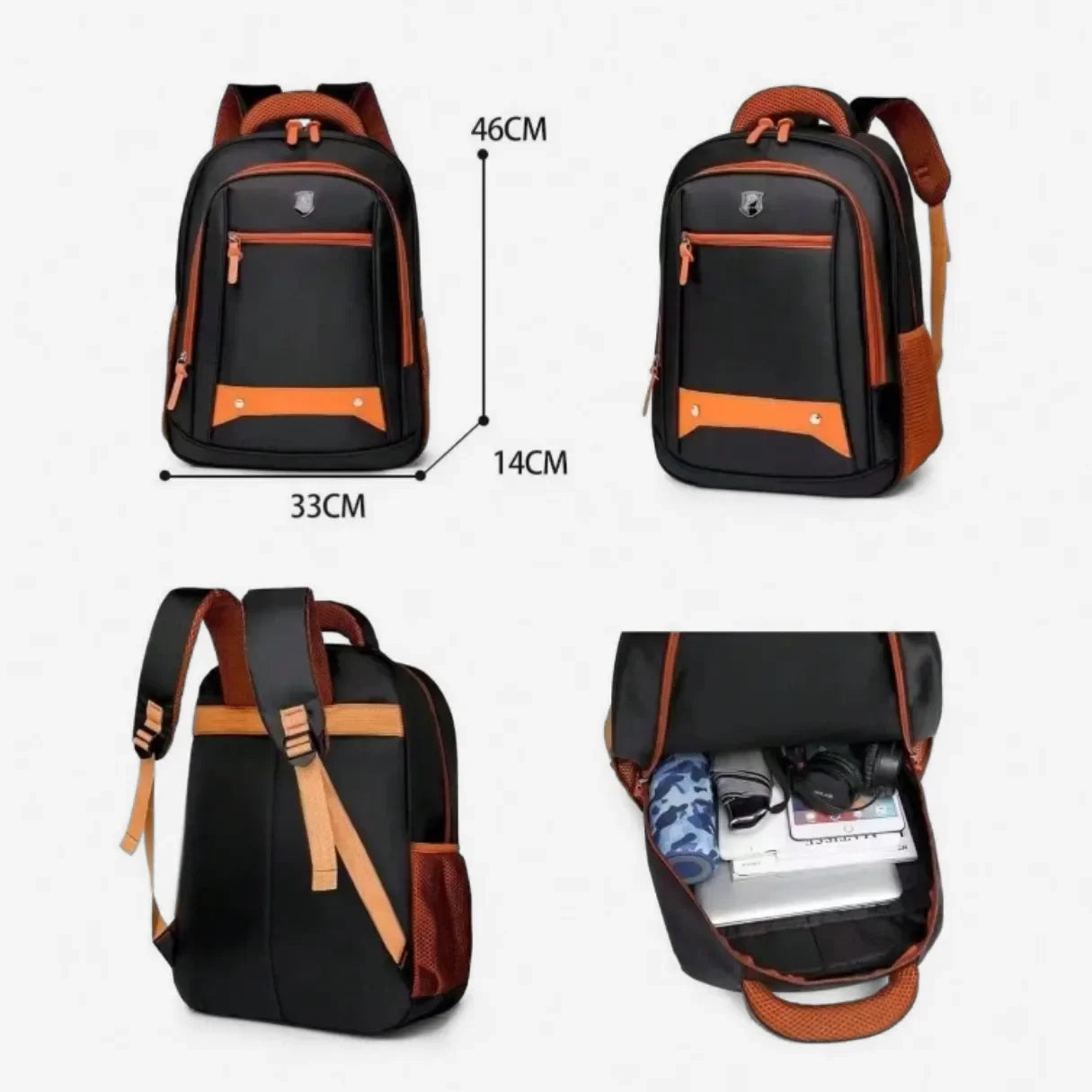 Mochila para Viagem Resistente com Cabo de Aço e Compartimento para Notebook RC9801 - uniescolhas