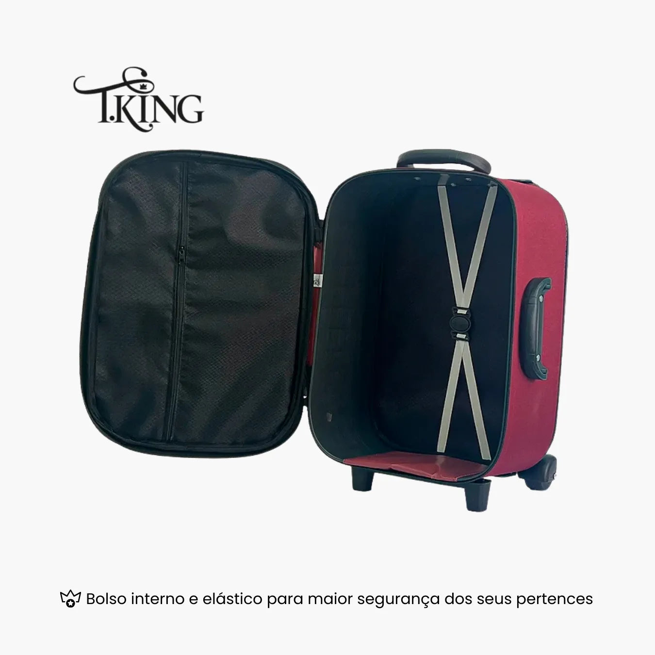 Mala de Bordo 10kg Padrão ANAC Leve e Resistente - T.King