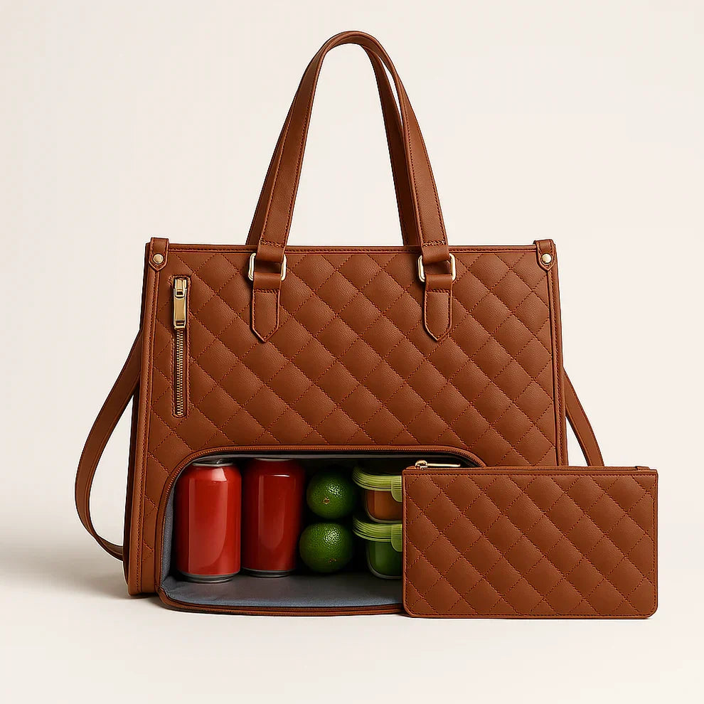 Bolsa Tote Térmica para Laptop 15.6" 3 em 1 Feminina WorkChic™ - uniescolhas