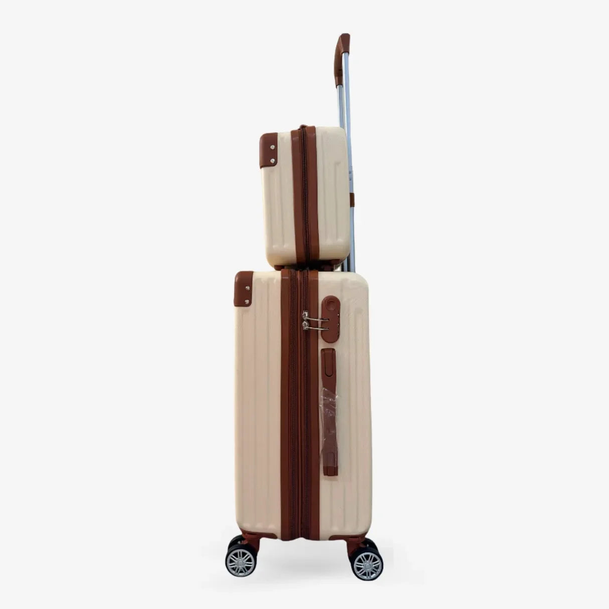 Kit Bordo 2 em 1 Mala de Viagem 10KG Roda Gira 360 Grau Fibra + Frasqueira - uniescolhas