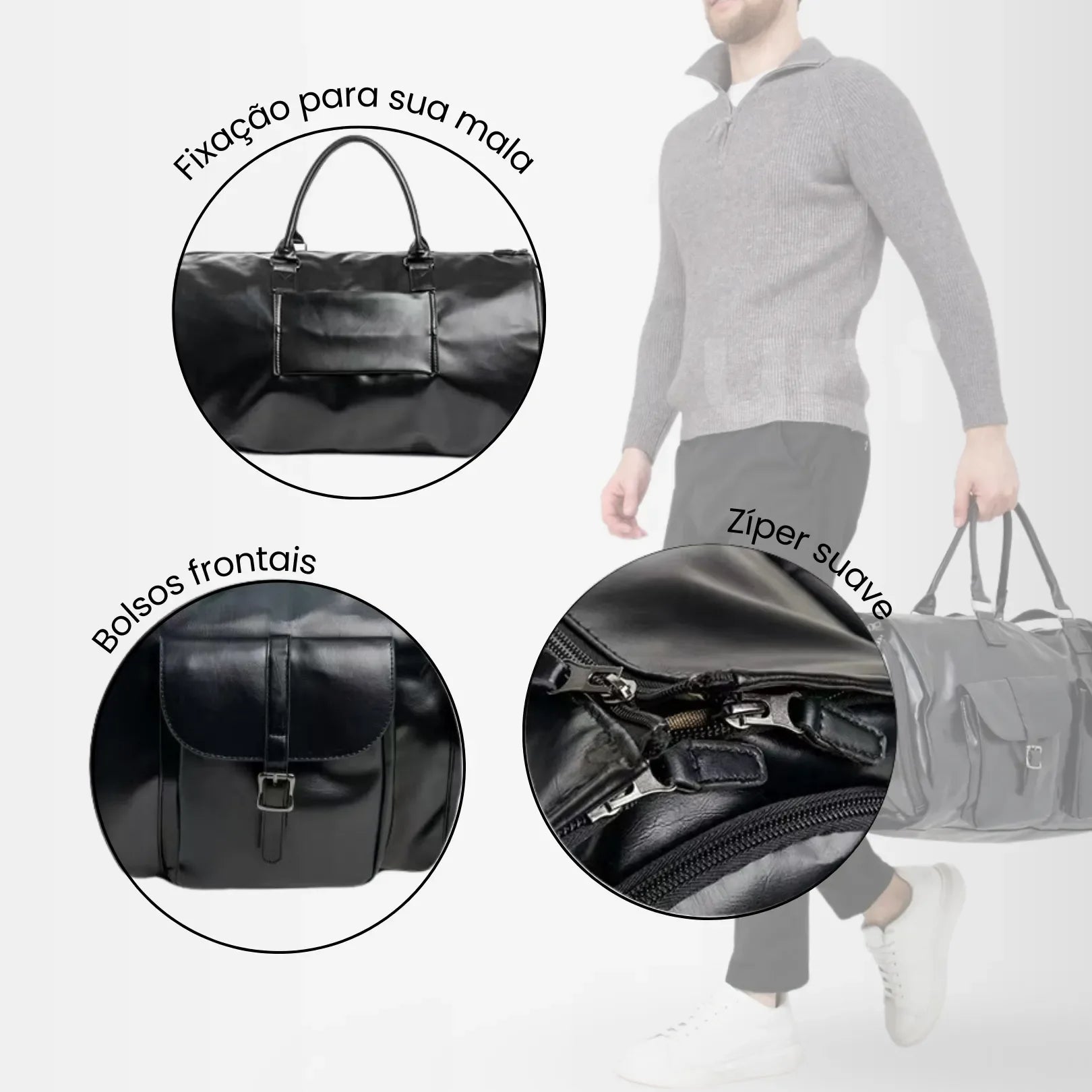 bolsa de viagem masculina