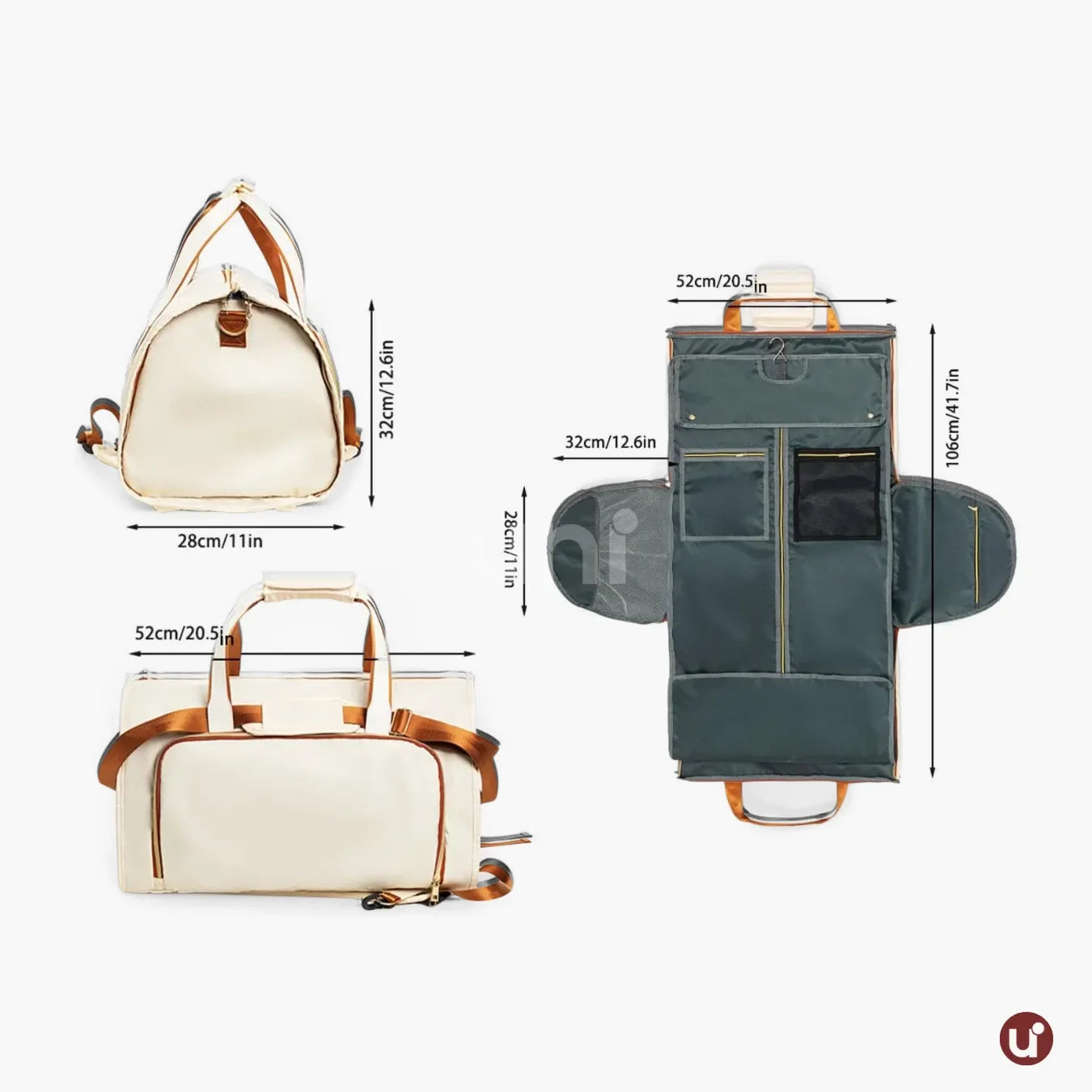 Bolsa Conversível 4 em 1 60L Parisian Weekender™ - uniescolhas