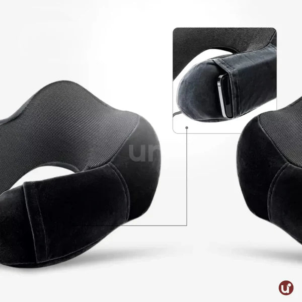 Almofada de Pescoço para Viagem Memory Foam - Kit Conforto 3 Peças