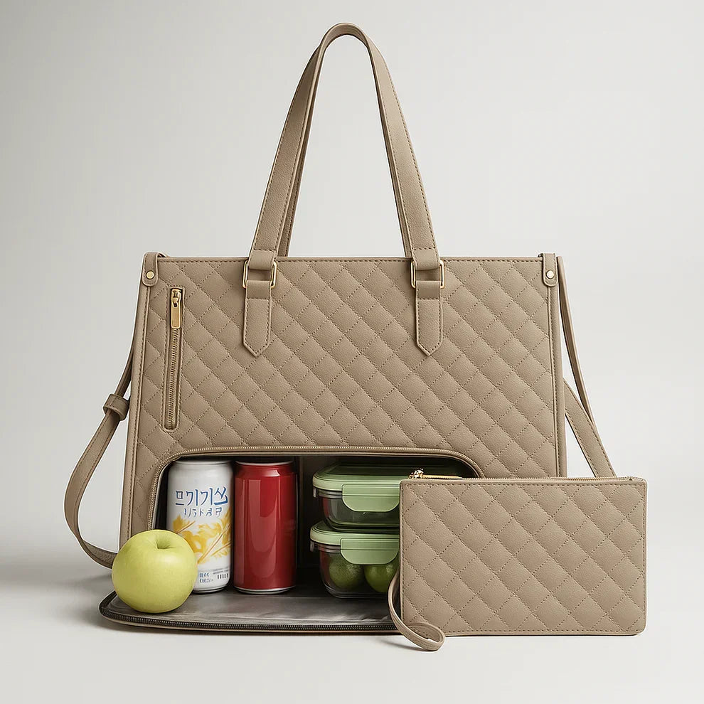 Bolsa Tote Térmica para Laptop 15.6" 3 em 1 Feminina WorkChic™ - uniescolhas