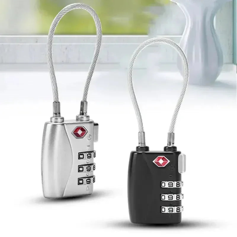 Cadeado de Viagem Cabo de Aço Resistente + Senha Personalizada ProMaster™ - uniescolhas