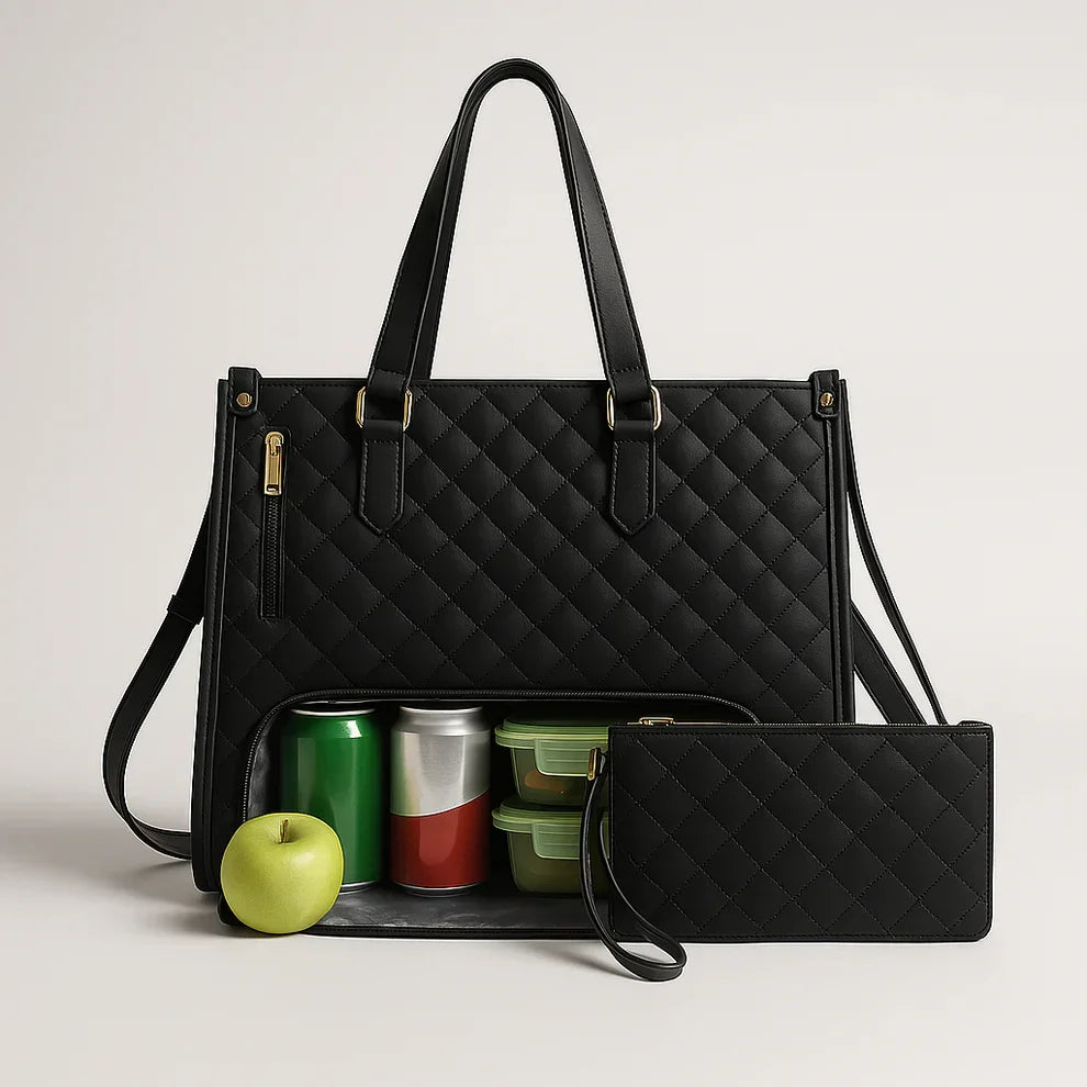 Bolsa Tote Térmica para Laptop 15.6" 3 em 1 Feminina WorkChic™ - uniescolhas
