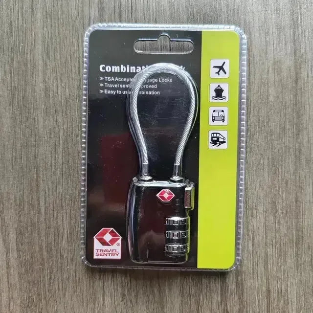Cadeado de Viagem Cabo de Aço Resistente + Senha Personalizada ProMaster™ - uniescolhas