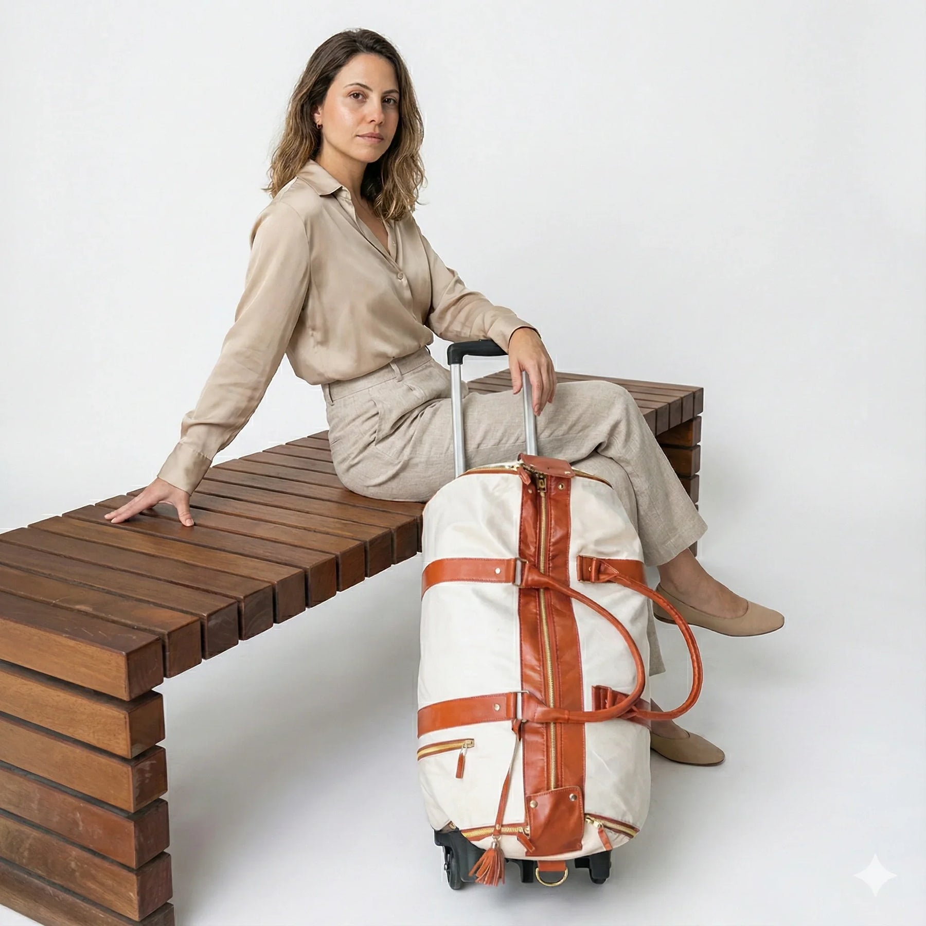 Mala de Bordo 10kg JetSetFemme™ - A Bolsa de Viagem Anti-Amasso