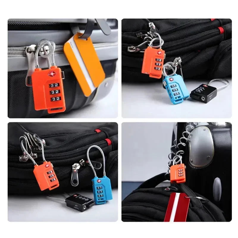 Cadeado de Viagem Cabo de Aço Resistente + Senha Personalizada ProMaster™ - uniescolhas