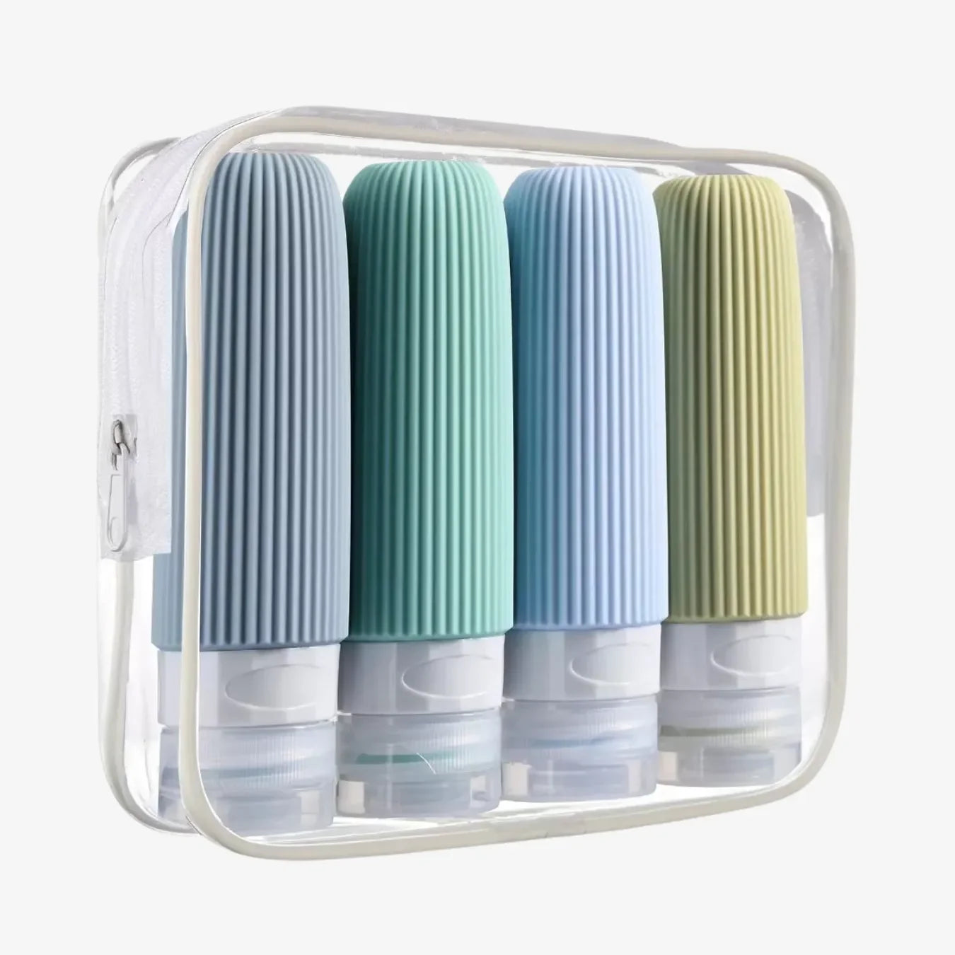 Recipiente Flexível Contra Vazamentos 4 Frascos de Silicone Silicase™ - uniescolhas