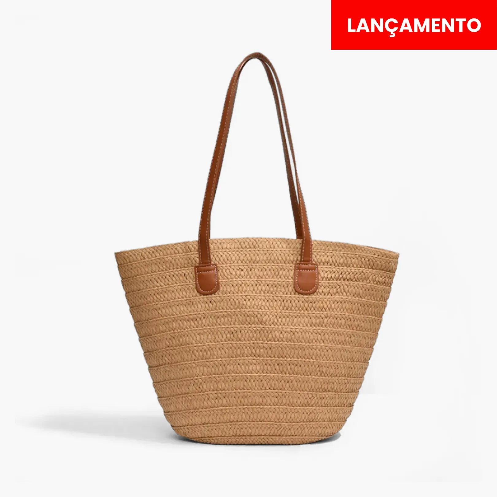 Bolsa de Praia com Zíper e Forro Interno – Espaçosa e Elegante