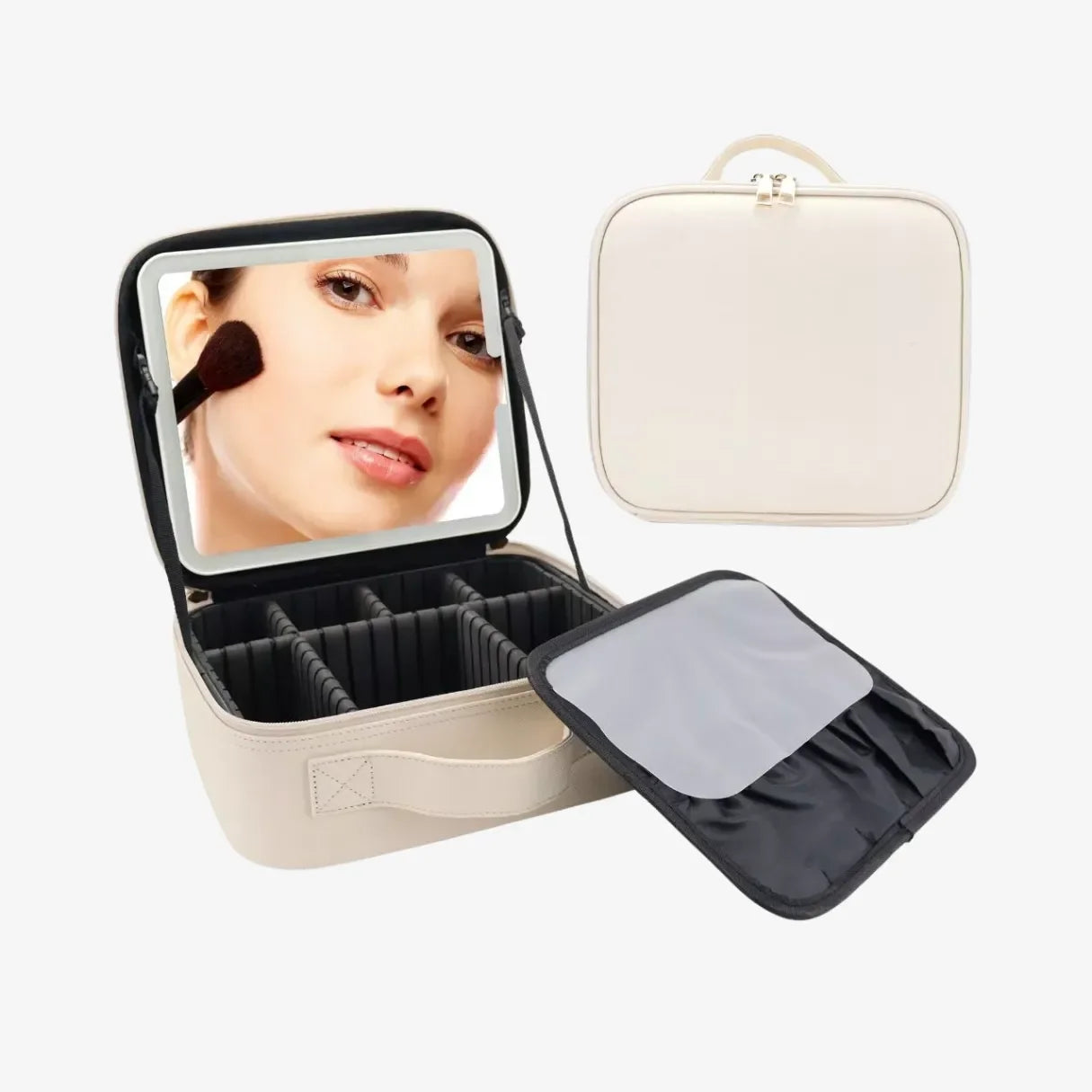 Camarim Portátil de Maquiagens 2.0 Com Espelho LedBag™ - uniescolhas
