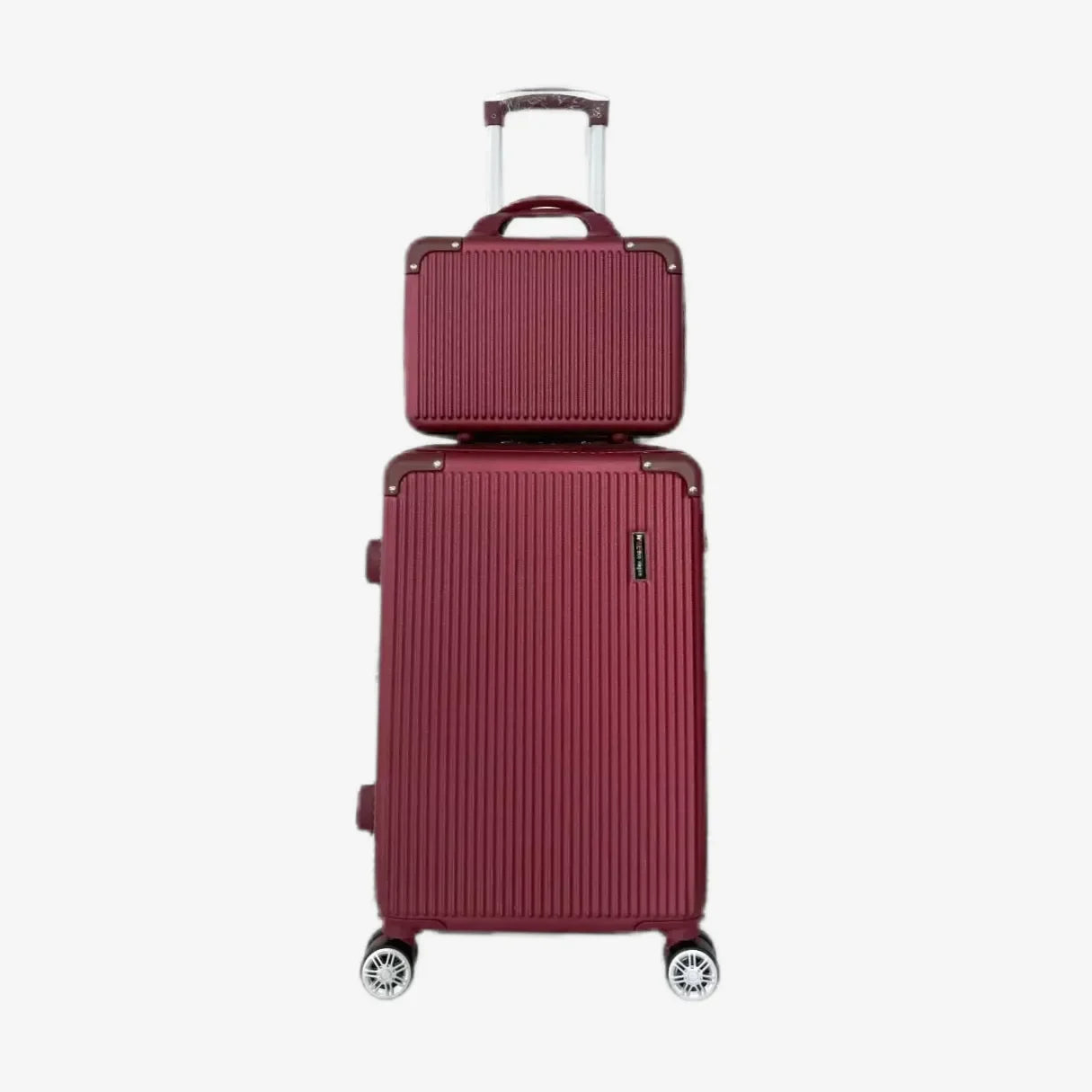 Kit Bordo 2 em 1 Mala de Viagem 10KG Roda Gira 360 Grau Fibra + Frasqueira - uniescolhas