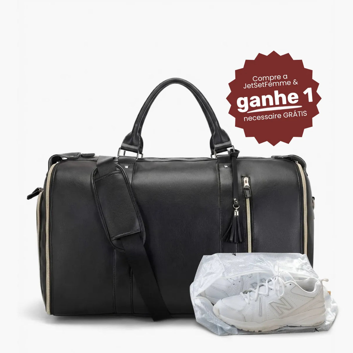 Mala de Mão Espaçosa Dobrável 60L Roller JetSetFemme™