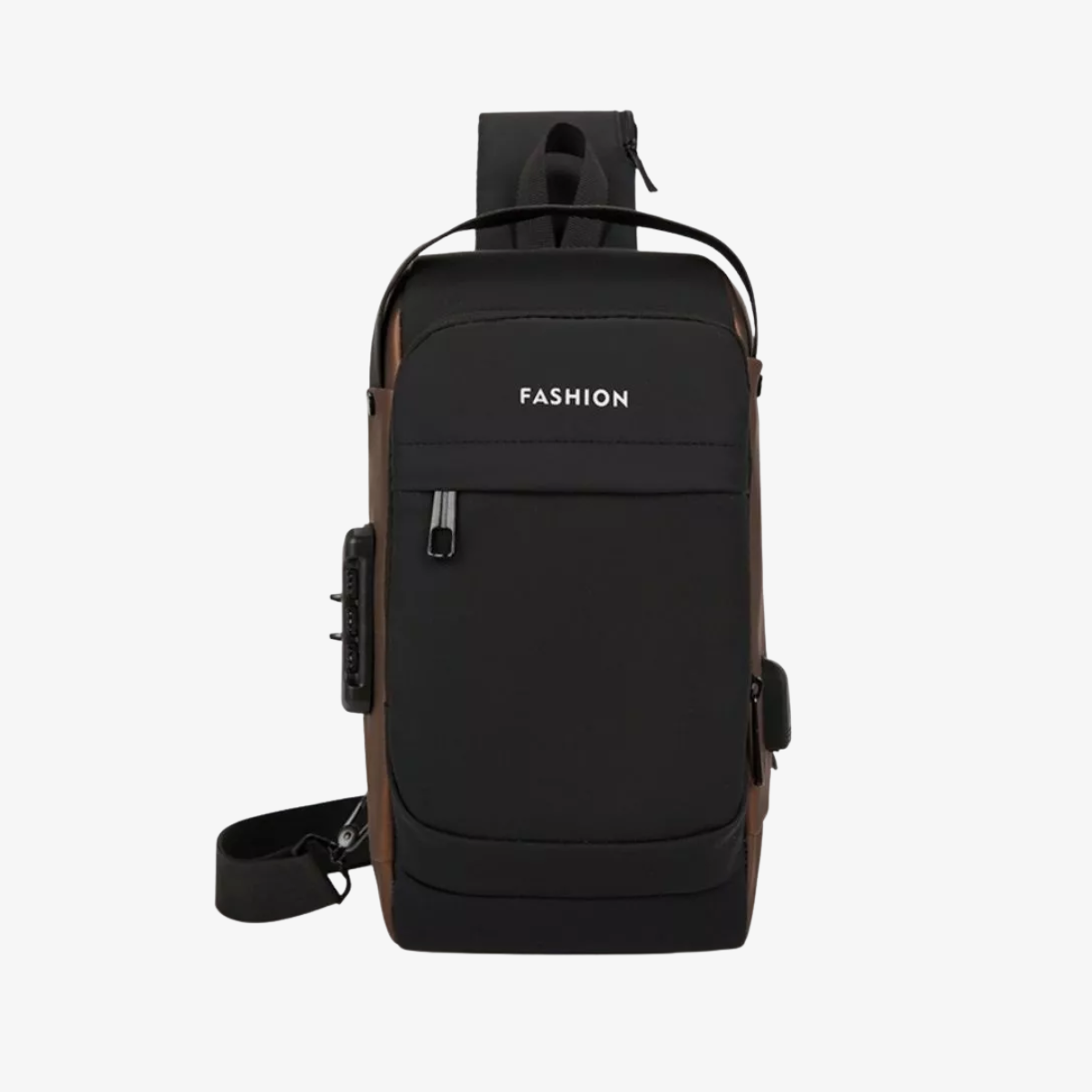 Bolsa Transversal Antifurto com USB e Bolso Oculto Impermeável SecureCarry™