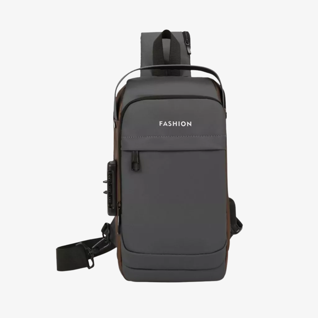 Bolsa Transversal Antifurto com USB e Bolso Oculto Impermeável SecureCarry™